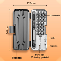 Nouveau Kit de tournevis manuel pratique noir Kit de retrait électronique de précision pour téléphone portable 47-en-1