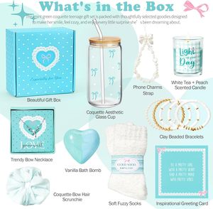 Idées cadeaux KAMI pour anniversaire, Noël, Saint-Valentin pour adolescentes, jeunes filles, filles de 14-16 ans, 16-18 ans, sœurs, amies - Coffret preppy - Product Image 2