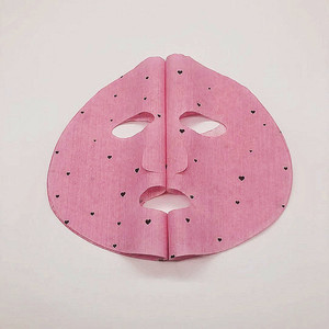 Hoge Kwaliteit Katoen Met Geprint Gezichtsmasker Vel Voor Droge Huidverzorging Koreaans Schoonheidsconcept Met Hartpatroon Print - Product Image 4
