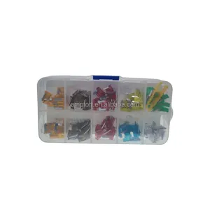 100Pcs Assorted Car Truck Low Profile Mini Fuse Micro Blade Fuse Set Kit Car Accessories 5A 7.5A 10A 15A 20A 25A 30A Protected