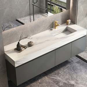 Meuble de salle de bain YALIG, meuble suspendu intégré, lavabo de luxe, armoire de salle de bain - Product Image 3