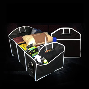 Caja de almacenamiento para maletero de coche, organizador plegable Extra grande con <span class=keywords><strong>3</strong></span> compartimentos, organizador de asiento de coche para el hogar, accesorios para Interior de coche - Product Image 6