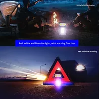 Linterna de Trabajo LED Giratoria de Alto Brillo, Recargable por USB, Portátil para Camping, Multifuncional, de Mano, IP65, 1000+ Lúmenes
