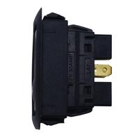Commutateur d'alimentation de fenêtre de voiture noir 6Pin DC 12V 24 V avec lampe verte universelle 20A