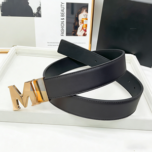 Ingrosso 4.0M Cintura in vera pelle di vacchetta classica da uomo resistente di fascia alta alla moda in lega Versatile per mezza età - Product Image 4