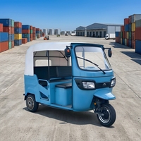 Tuk-Tuk électrique indien en gros, alimenté par batterie 72V, autonomie de plus de 90 km, tricycle électrique OEM, 5 places