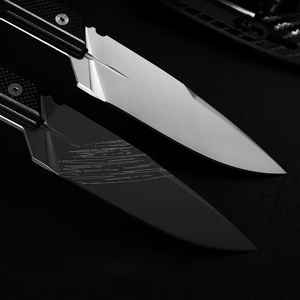 มีดพกพาสำหรับกิจกรรมกลางแจ้ง ใบมีดสแตนเลสทรงดรอปพอยต์ ด้ามจับ G10 พร้อมปลอกมีด - Product Image 2