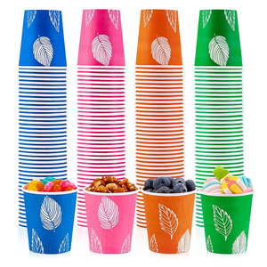 แก้วกาแฟกระดาษสองชั้นแบบใช้แล้วทิ้ง ขนาด 8 10 12 16 ออนซ์ เกรดสำหรับอาหาร พิมพ์โลโก้ได้ตามต้องการ โรงงานผลิตเครื่องดื่ม ฝาปิดกันน้ำสำหรับไวน์ - Product Image 3