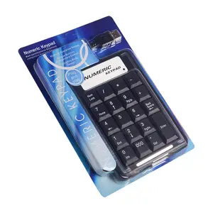 Papan Ketik Portabel Mini USB dengan 19 Tombol, Keyboard dengan Tekanan Maksimum Desain Keypad Numerik Portabel