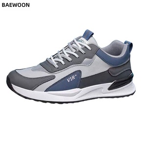 BAEWOON B20 Scarpe Sportive Casual da Uomo alla Moda con Superficie in Pelle, Sneaker con Lacci, Scarpe da Corsa a Taglio Basso con Suola Spessa - Product Image 1