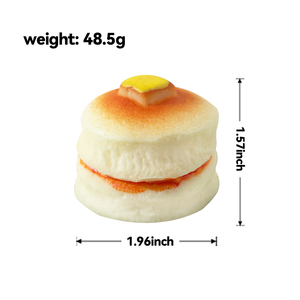 ของเล่นบีบคลายเครียดรูปแพนเค้ก TPR เนื้อนุ่ม บีบได้ คลายความกดดัน - Product Image 6
