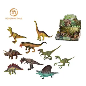 教育模拟现实的9件大号PVC动物模型玩具套装恐龙图为孩子们