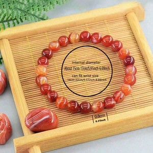 Bracelets tendance en pierre naturelle rouge, vente en gros d'usine, pour l'année du zodiaque et l'ambiance du <span class=keywords><strong>Nouvel</strong></span> <span class=keywords><strong>An</strong></span> - Product Image 3