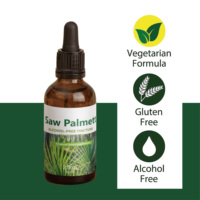 Gouttes organiques personnalisées de Palmetto de scie pour le soin des cheveux et le soutien de la prostate-Sans alcool, haute puissance, fournisseur en vrac