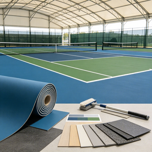 INOLP PVC Sports Flooring Indoor Futsal Badminton Pickleball Volleyball Courts-Synthetic Tile <b>Mats</b> Made in China & Guatemala - Product Image 6