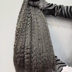 <span class=keywords><strong>Cheveux</strong></span> humains bouclés pour femmes noires, style bob court, avec tresses en crochet à boucles italiennes et tresses en boîte à boucles lâches à la française - Product Image 2