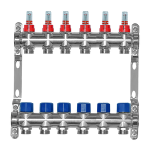 Radiant tầng hiện đạ<span class=keywords><strong>i</strong></span> linh hoạt bảo trì thấp thép không gỉ hydronic sưở<span class=keywords><strong>i</strong></span> ấm đa dạng 1bsp 2 ~ 16 vòng CE ISO 9001 căn hộ - Product Image 2