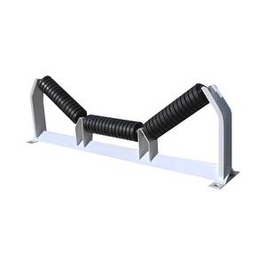 Số lượng lớn vật liệu xử lý băng tải máng làm biếng tàu sân bay con lăn của vành đai băng tải Nylon Con lăn băng tải tác động và trở lại con lăn - Product Image 1