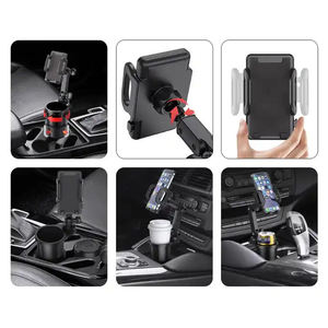 Supporto Universale 2 in 1 per Telefono da Auto, Supporto per <span class=keywords><strong>Cellulare</strong></span> Multifunzionale con Rotazione a 360° per Portabicchieri - Product Image 3
