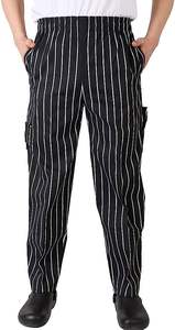 Hôtel Restaurant <span class=keywords><strong>Boulangerie</strong></span> bar Élastique zèbre Chef Pantalon Homme Chef Pantalon Cargo Style Baggy Chef Pantalon avec Poches - Product Image 2