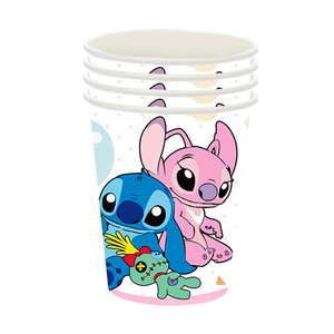 Set Moderno di Stoviglie per Feste di Compleanno con Design ANGEL Rosa, Tovaglioli, Bicchieri di Carta, Coltelli, Forchette e Cucchiai per Bambini - Product Image 6