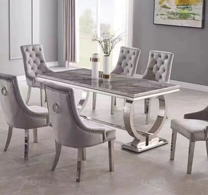 Silla <span class=keywords><strong>de</strong></span> <span class=keywords><strong>Comedor</strong></span> Metálica Moderna para Uso Comercial, Silla <span class=keywords><strong>de</strong></span> Hierro para Hotel y Restaurante, Respaldo con Hebilla <span class=keywords><strong>de</strong></span> Lujo, Mesas y <span class=keywords><strong>Sillas</strong></span> <span class=keywords><strong>de</strong></span> Alta Gama para Restaurante - Product Image 1