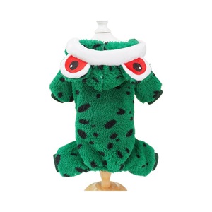 Frog Costume <b>Dog</b> <b>Coat</b> Four-Legged Green <b>Warm</b> Winter Clothes For Small <b>Dogs</b> Pet Apparel Animal Pattern Funny Style - Product Image 5