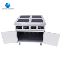 Cuisinière à induction multi-céramique commerciale 3,5 kW 4 brûleurs Plaque de cuisson électrique en céramique Cuisinière à induction 4 plaques Plaque à induction