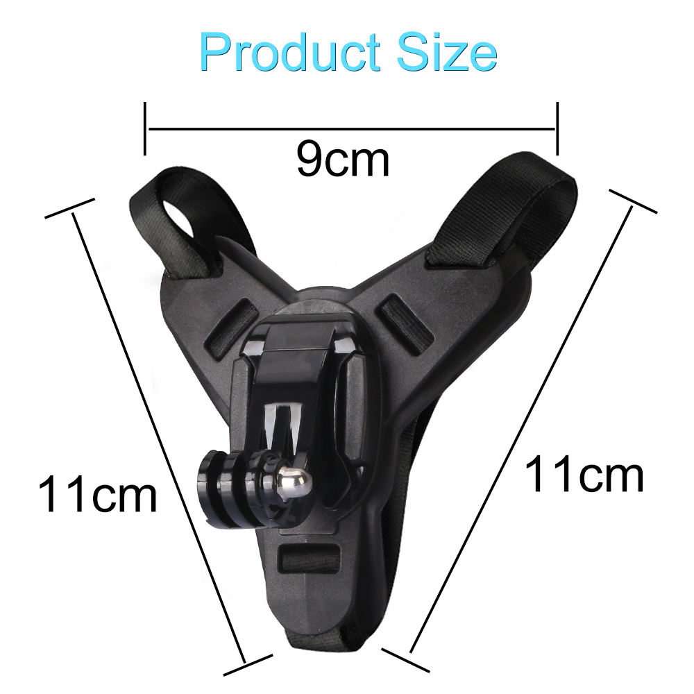 HONGDAK for GoPro Hero Mounted Helmet Adapter Bike Camera Mount Chin Strap Motorcycle Helmet Camera Stand Accessory
