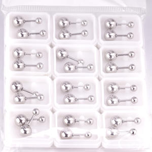 Orecchini a Sfera Piccoli Rotondi Color Oro Giallo per Donna Uomo Bambini Ragazze Gioielli - Product Image 6