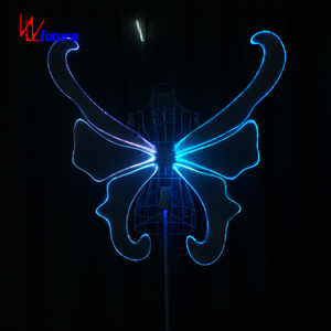 Ailes de papillon en fibre optique lumineuses pour adulte, accessoire de danse, festival de musique, rave, spectacle, Nouvel An, fête sur la plage, <span class=keywords><strong>costume</strong></span> de scène - Product Image 3