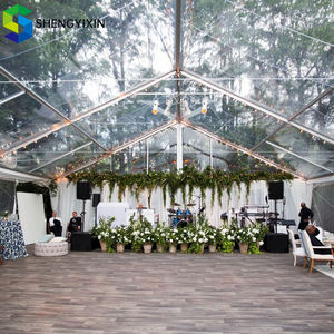 Chapiteau transparent tente de mariage personnalisée grand luxe extérieur transparent une forme tente à cadre étanche tentes de mariage pour événement - Product Image 2