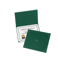 Cubierta para Certificado de Diploma de 9 1/2"*12" con Relieve en Dorado y Papel Metálico