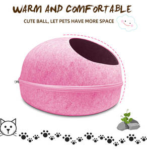 Eiervorm Vilten Doek Huisdierennest Voor Katten Dieren Benodigdheden Hondenkat Bed Grot Slaapzak - Product Image 6