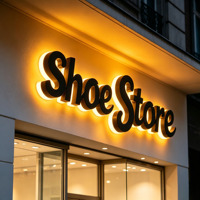 Letras 3D con Retroiluminación LED para Edificios Comerciales, Logotipos Acrílicos Personalizables, Letreros Publicitarios para Interiores/Exteriores, Personalización de Fábrica