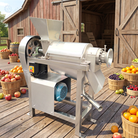 Presse-agrumes industriel à froid 0,5T/H en acier inoxydable, extracteur de jus en spirale pour fruits (corossol, ananas, mangue, orange)