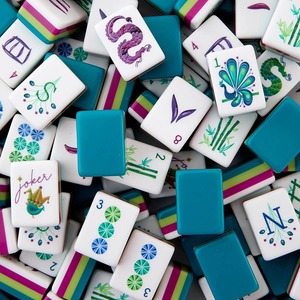 Ensemble de Mahjong personnalisé, version américaine, tuiles de Mahjong en acrylique, collection élégante, ensemble de jeu, divertissement pour adultes - Product Image 1