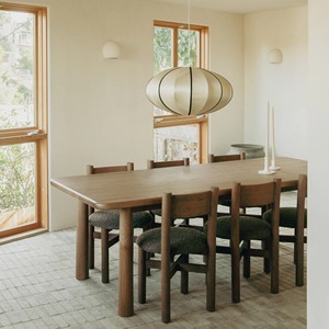 Muebles de Interior de diseño clásico <span class=keywords><strong>2025</strong></span>, mesa de comedor de madera de roble meticulosamente elaborada - Product Image 3