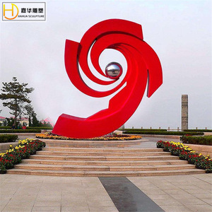 Escultura de Acero Inoxidable Jiahua, Forma Irregular, Decoración de Piso, Arte Decorativo, Decoración Urbana - Product Image 3