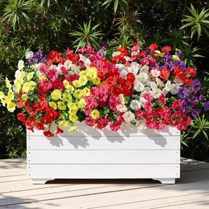 Bouquet d'eucalyptus et de glycine artificiels en plastique réutilisable, décoration pour la maison et le jardin, 24 paquets - Product Image 4