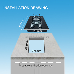 Estufa de <span class=keywords><strong>Gas</strong></span> Económica de China para Cocina, Empotrable y de <span class=keywords><strong>Encimera</strong></span>, Vertical, de 2 Quemadores, para <span class=keywords><strong>Gas</strong></span> LP y GN - Product Image 5