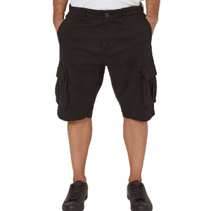 Pantalones cortos cargo de estilo urbano extragrandes para hombre con diseño de entrepierna baja, dobladillo sin rematar y estética inspirada en Y2K - Product Image 3