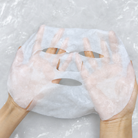 Sous-couche de masque facial non tissé en viscose polyester Y203 personnalisée 40-65 GSM pour la fabrication en gros de masques de soin de la peau