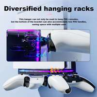 Support mural universel AOLION AL-P5203 pour deux manettes, support de rangement pour PS5 Pro Slim tous modèles, accessoires de jeu