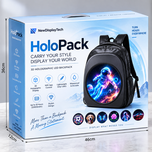กระเป๋าเป้สะพายหลังโฮโลแกรม 3 มิติ HoloPack สำหรับโฆษณาและแฟชั่น  กระเป๋าแสดงสินค้าโปรโมชั่น  กระเป๋าเป้ LED  ของขวัญ - Product Image 6