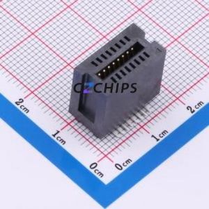 HEV16LP03BK Gold Finger <b>Connector</b> SMD,P=1.27mm <b>Connector</b> ( <b>Connector</b> Type: EDGE SLOT )( Pitch: 1.27mm )( Total PIN Count: 16P ) - Product Image 1