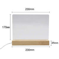 Lampe acrylique inscriptible avec stylo effaçable à sec babillard veilleuse pour usage domestique acrylique 3d décoration lampe illusion led inscriptible