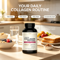 Collagène de bovins nourris à l'herbe 6000mg avec Vitamine C Biotine Cheveux Peau Ongles 270 Comprimés