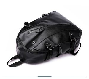 Sac à dos pour ordinateur portable avec trou pour écouteurs, sac à dos de voyage scolaire avec interface USB, sac à dos en cuir décontracté pour homme de marque M0106 - Product Image 5