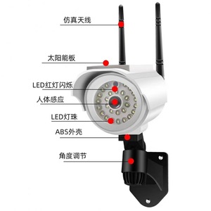 Fluorescent Deer Solar CCTV <b>Camera</b> <b>Wireless</b> <b>Outdoor</b> <b>Security</b> With Led Night Vision Cloud Storage Wall Mount - Product Image 2